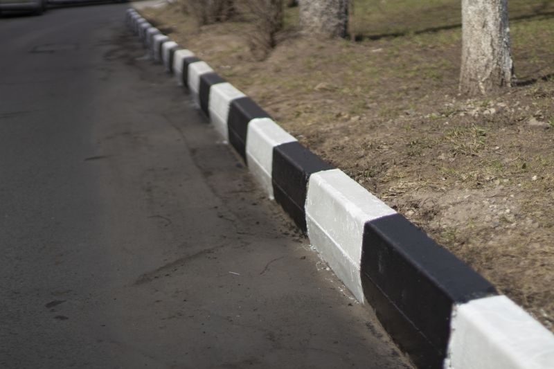 Asphalt Driveway Curb Installation