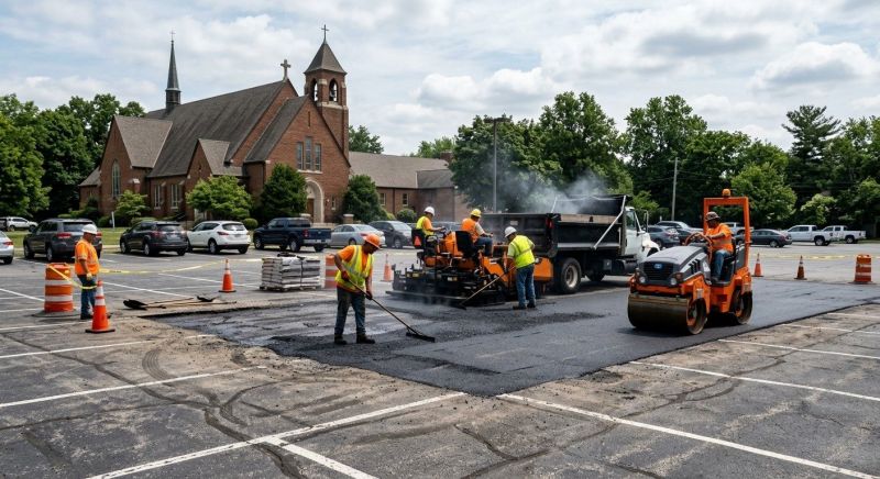 Church Parking Lot Repair in Savannah, GA