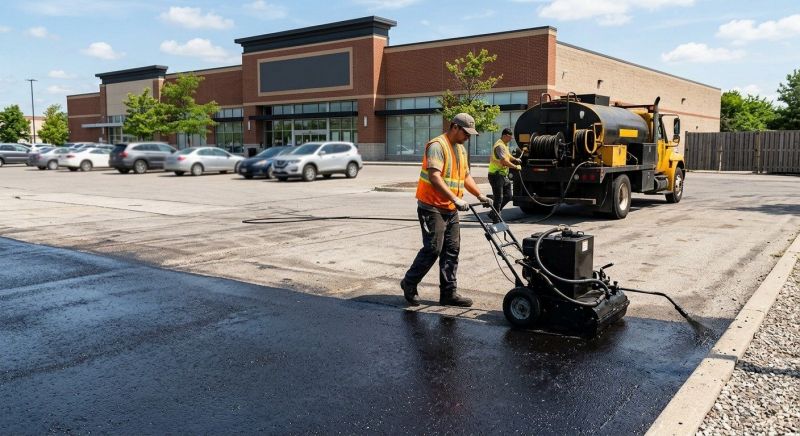 Church Parking Lot Sealcoating in Sarasota, FL