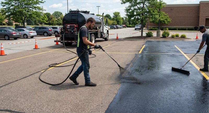 Church Parking Lot Sealcoating in San Antonio, TX