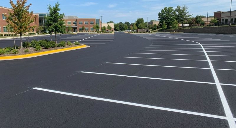 Commercial Asphalt Painting in Roswell, GA