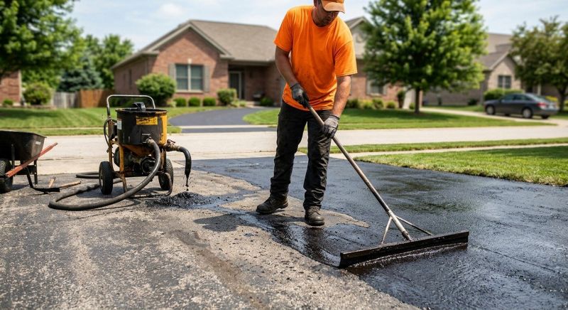 Driveway Slurry Sealing in Columbus, OH